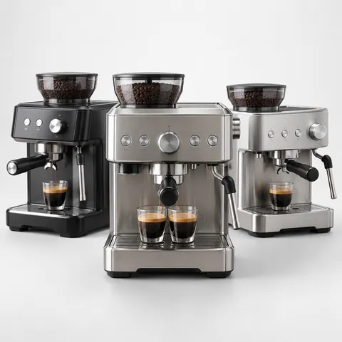 Espresso machines with built-in grinders